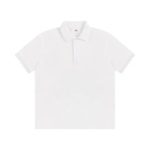 Ami Paris Polo T-Shirt White