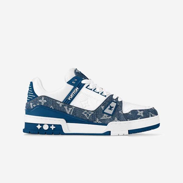 Louis Vuitton Trainer - Monogram Denim White Blue - Imagen 2