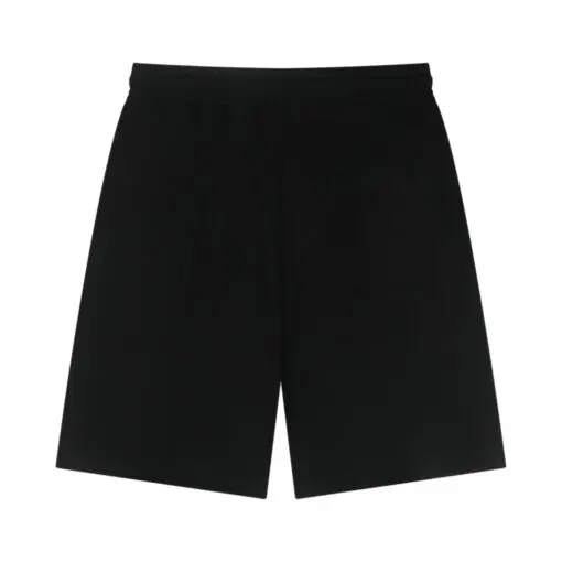 Balenciaga Logo Print Cotton Black Shorts Black Monogram - Imagen 2