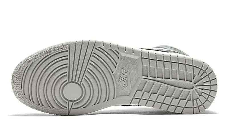 NIKE AIR JORDAN 1 MID LIGHT SMOKE GRAY - Imagen 3