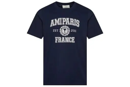 Ami Paris France T-shirt Nautic Blue