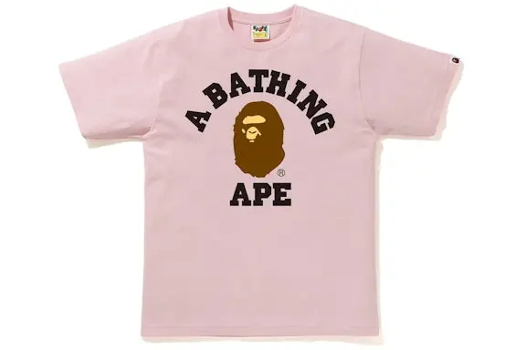 BAPE College Tee (SS21) Pink