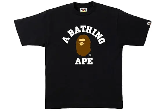 BAPE College Tee Black