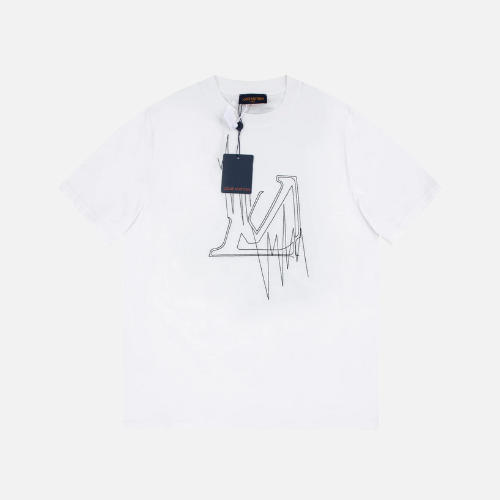 Louis Vuitton LV Pendant Embroidery T-Shirt White