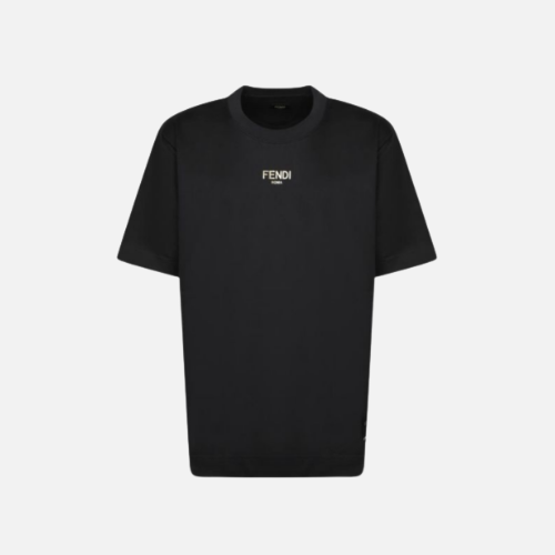 Fendi Logo-Print T-shirt Black