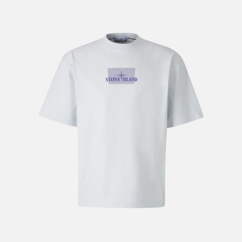 Stone Island Logo-Print Cotton T-shirt White