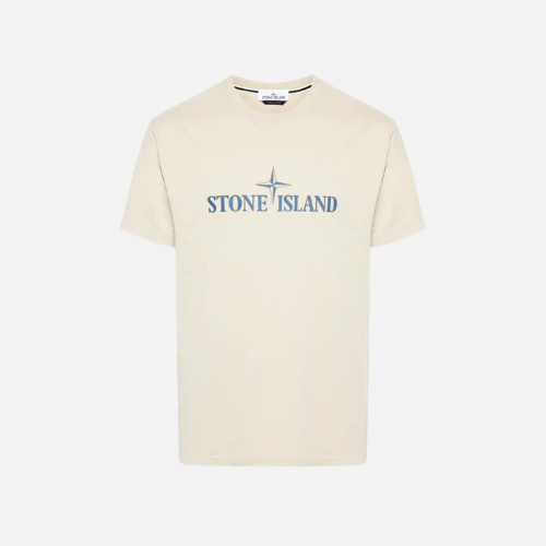 Stone Island Logo-Embossed Cotton T-shirt Skin Color