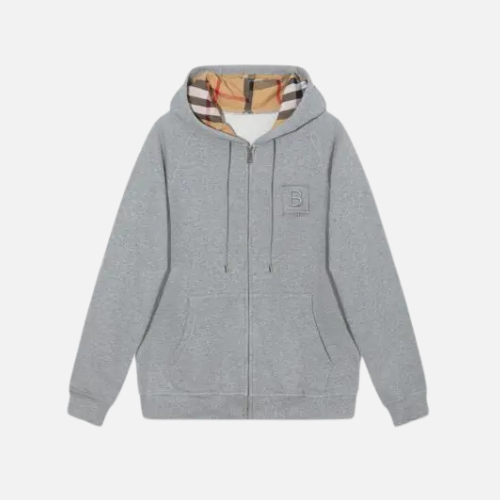 Hoodie Grey Texture Burberry