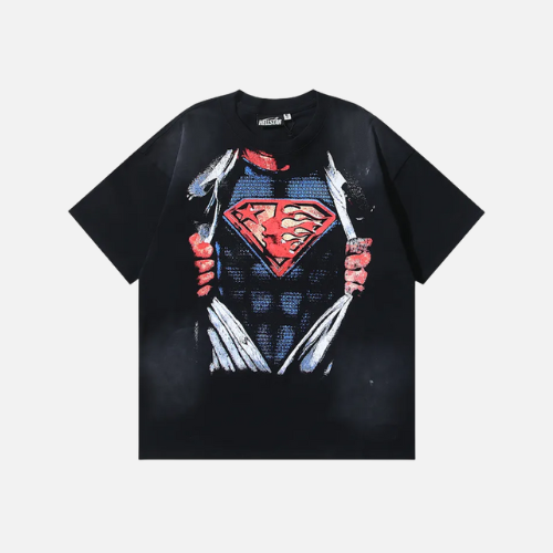 Hellstar Superhero T-Shirt Black