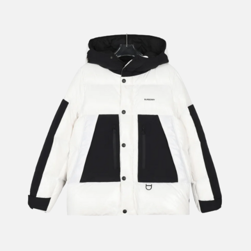 Burberry Down Jacket White And Black