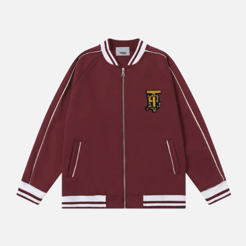Burberry Jersey Track Jacket Red