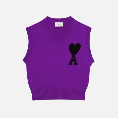 Hoodie Purple With Heart Ami