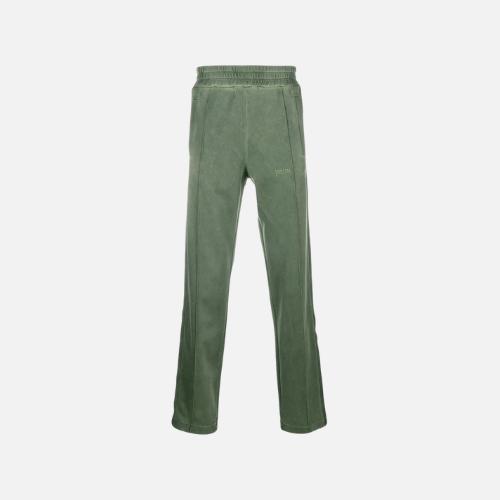 Palm Angels Logo Embroidered Track Pants Forest Green
