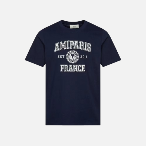 Ami Paris France T-Shirt Nautic Blue