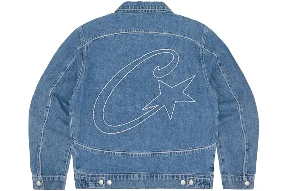 Corteiz C-Star Denim Trucker Jacket Blue