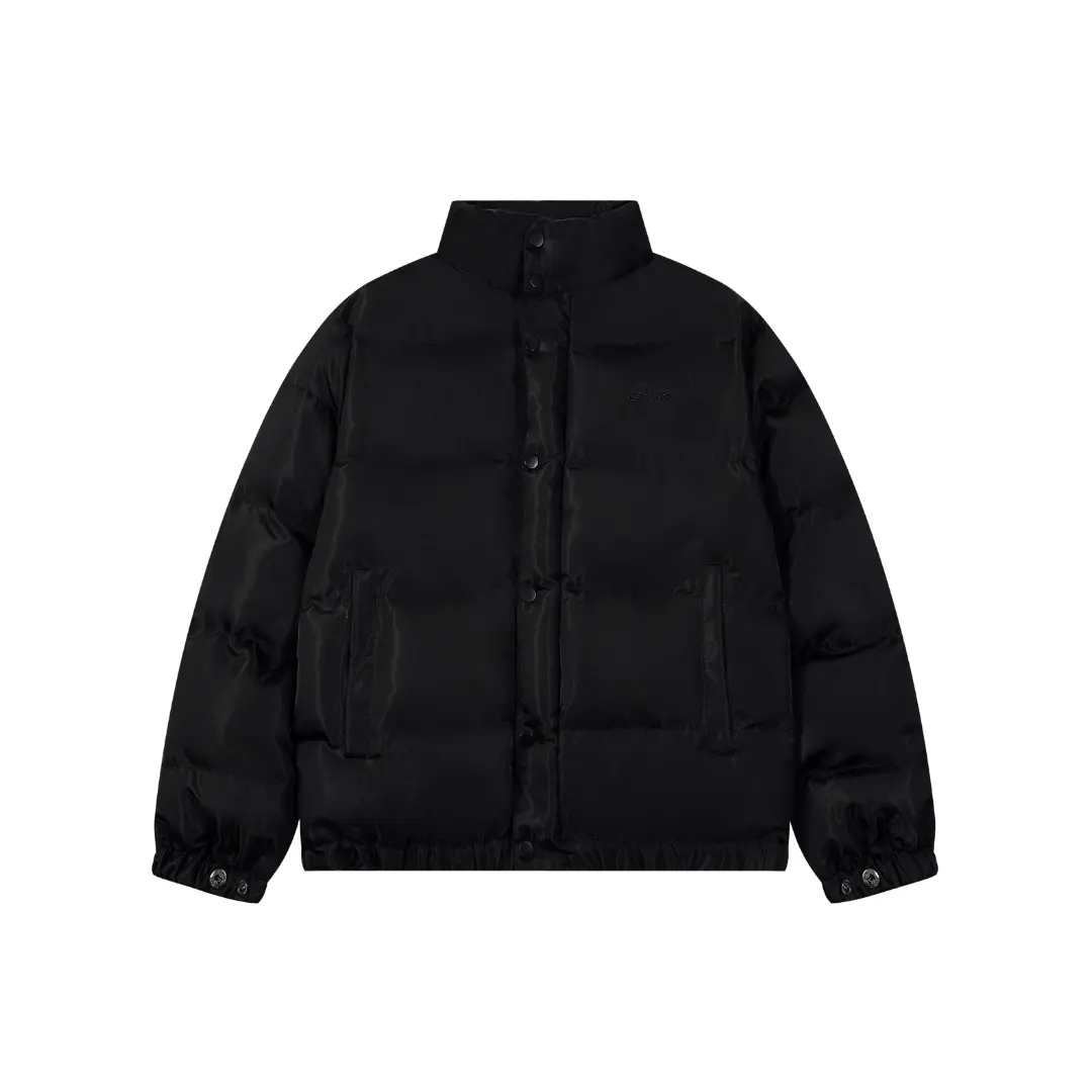 Corteiz Alcatraz Classic Hooded Down Puffer Jacket Black