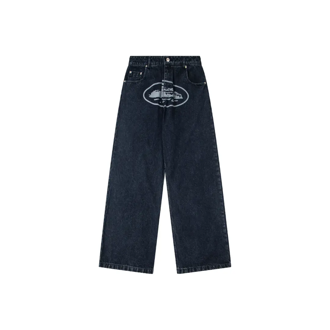 Corteiz Denim Pant Black