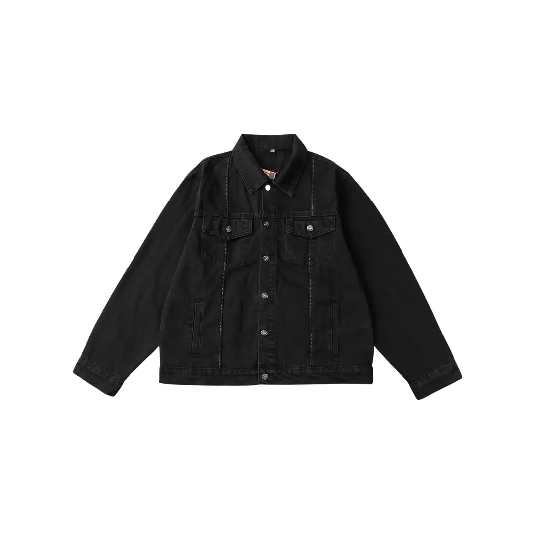 Corteiz C Star Denim Jacket Black