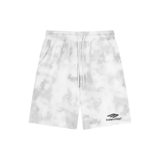 Balenciaga Tie Dye Cotton Shorts