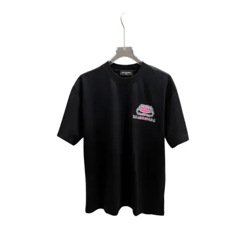Balenciaga Luxary Monogram T Shirt Black