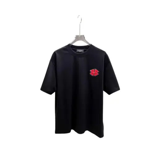 Balenciaga Short Sleeved T Shirt Black
