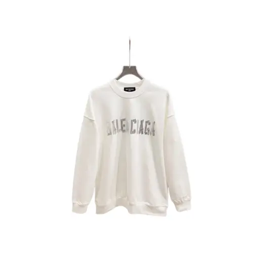 Balenciaga Long Sleeved Sweater White