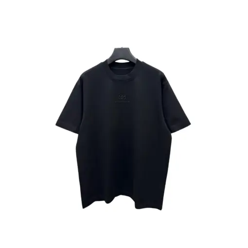 Balenciaga Short Sleeved Loose Fit T Shirt Black