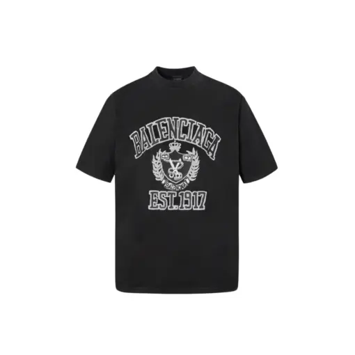 Balenciaga Short Sleeve Oversized T Shirt Black