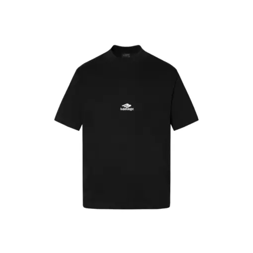 Balenciaga T Shirt Faded Washed Black