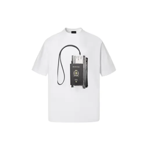 Balenciaga Oversized Short Sleeve White T Shirt Scenario Print
