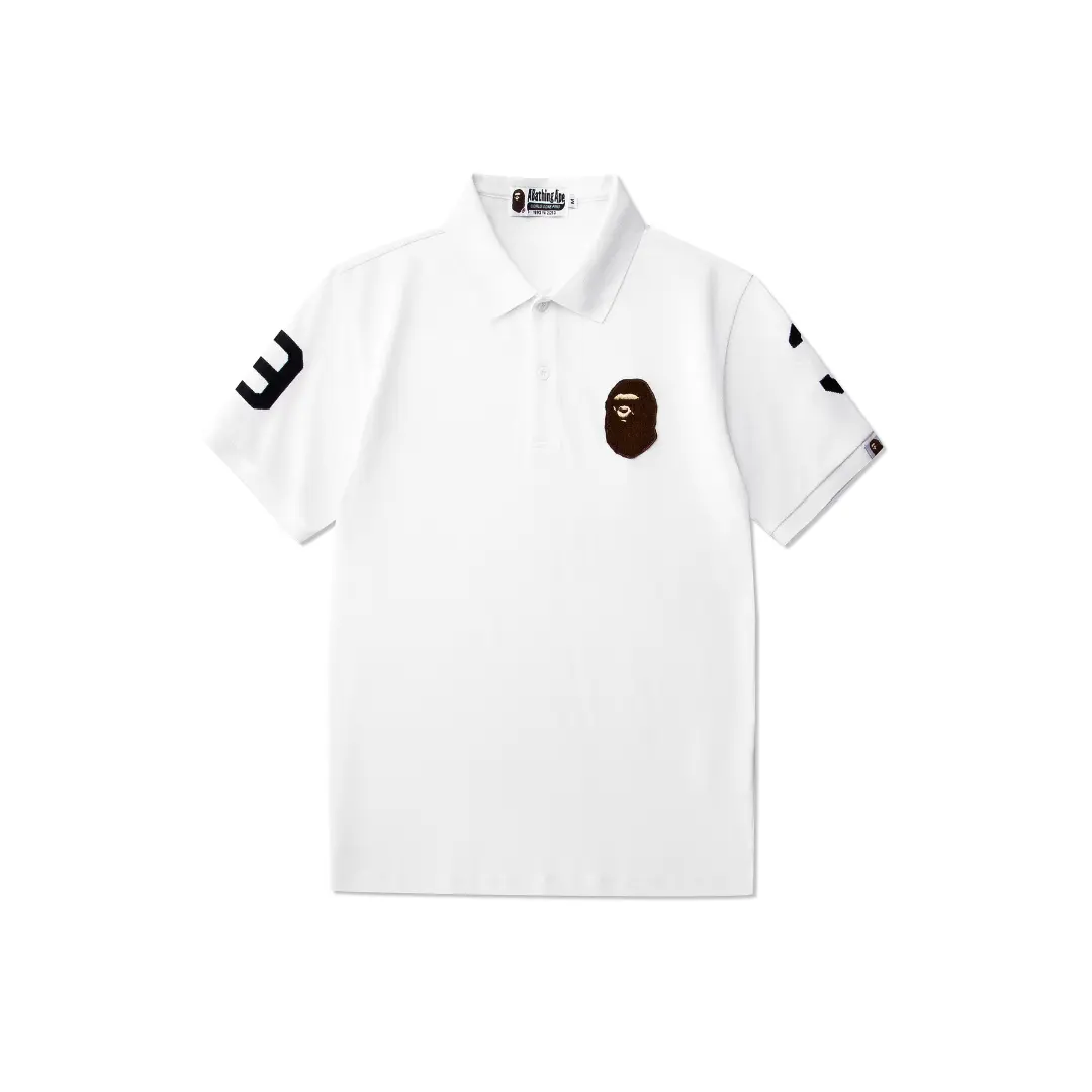 BAPE Polo Short Sleeved T Shirt White
