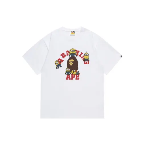 BAPE A Bathing Ape x Minions T Shirt White