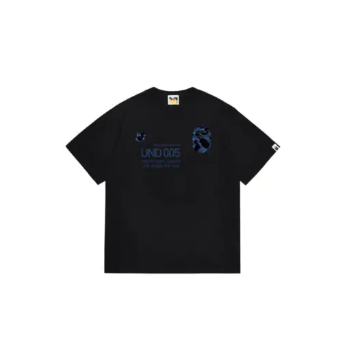 BAPE A Bathing Ape x Undefeated T Shirt Black