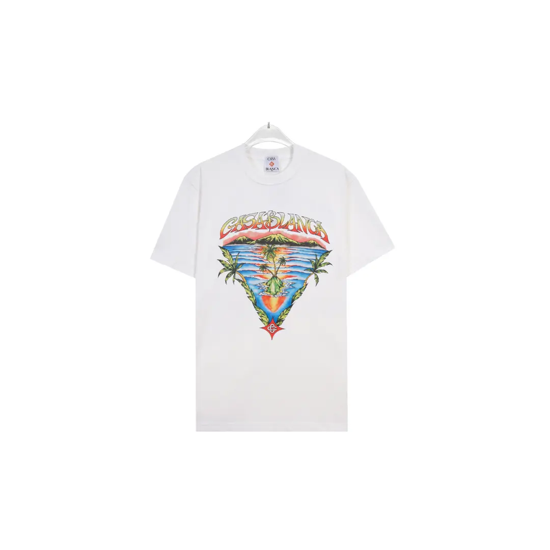 CASABLANCA Ocean Veiw T Shirt White