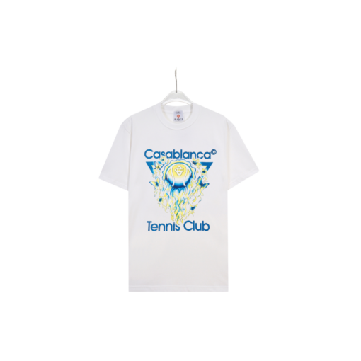 CASABLANCA Tennis Ball Logo T Shirt White