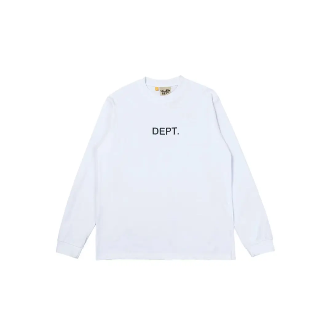 Gallery Dept. Sweater White With Black Logo In The Middle