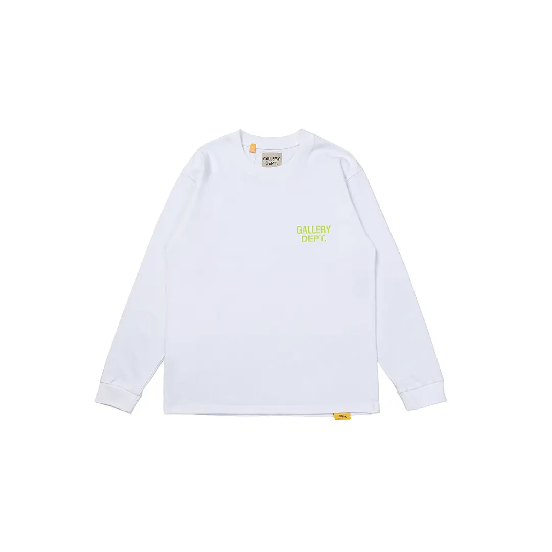 Gallery Dept. Sweater White With Light Green Monogram