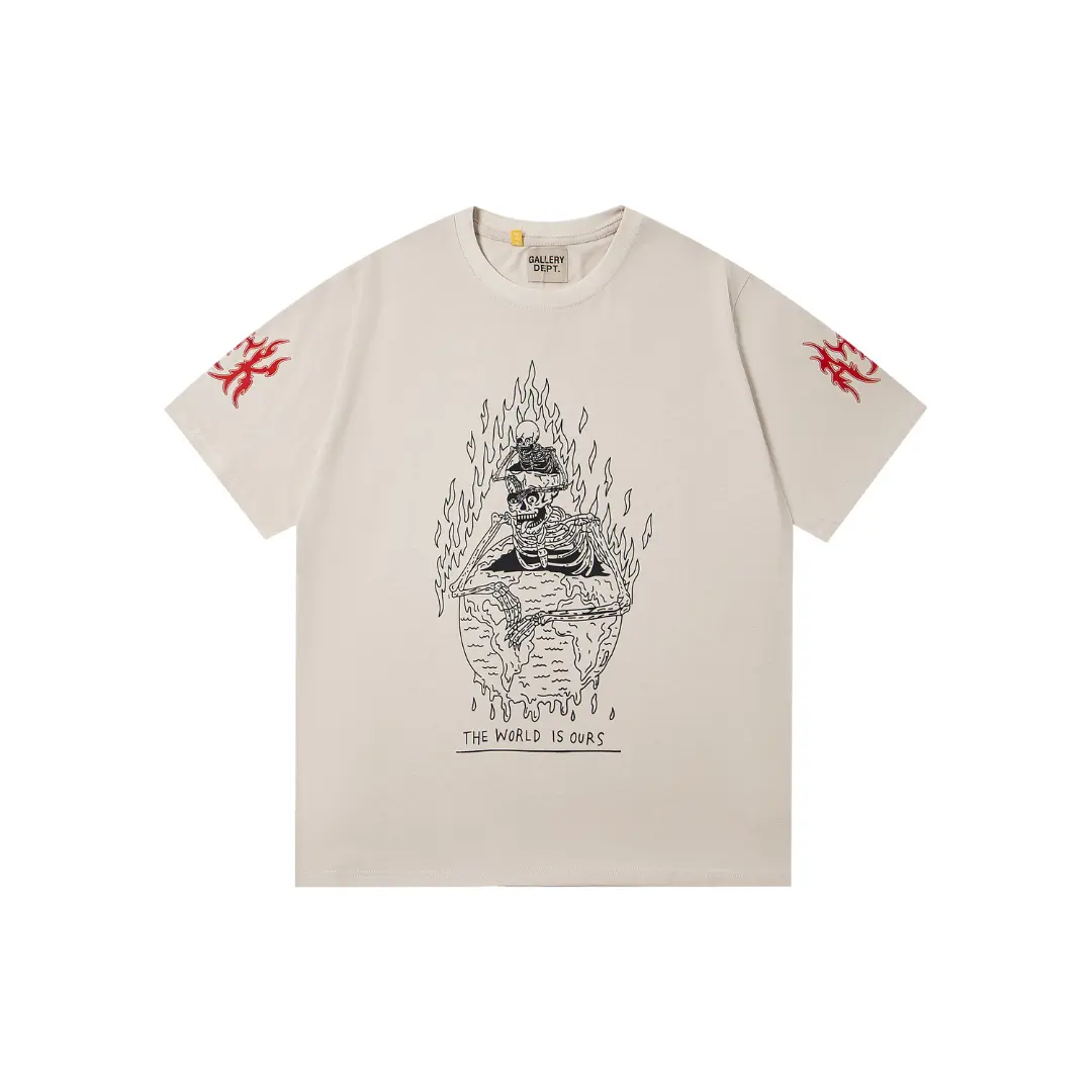 GALLERY DEPT. The World Is Ours Graphic T Shirt Off White