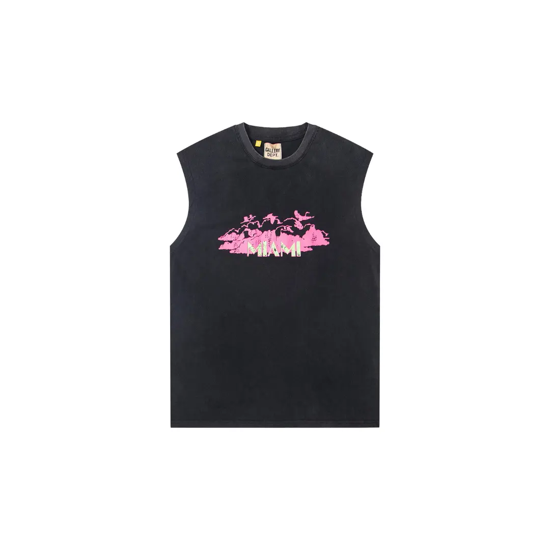 GALLERY DEPT. Sleeveless Miami Monogram Printed T Shirt