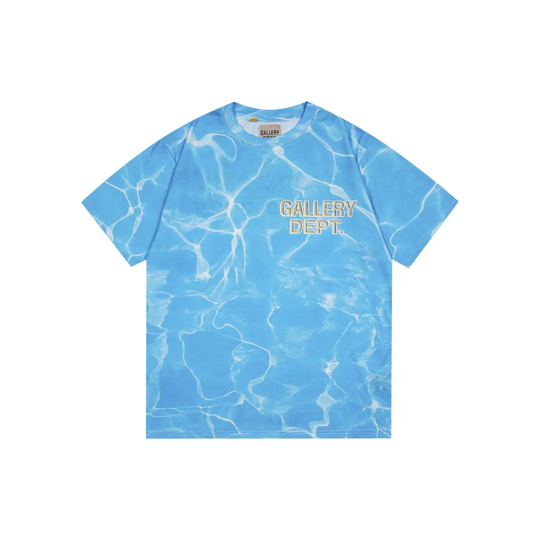 GALLERY DEPT. T Shirt Souvenir Ocean Baby Blue Tie Dye