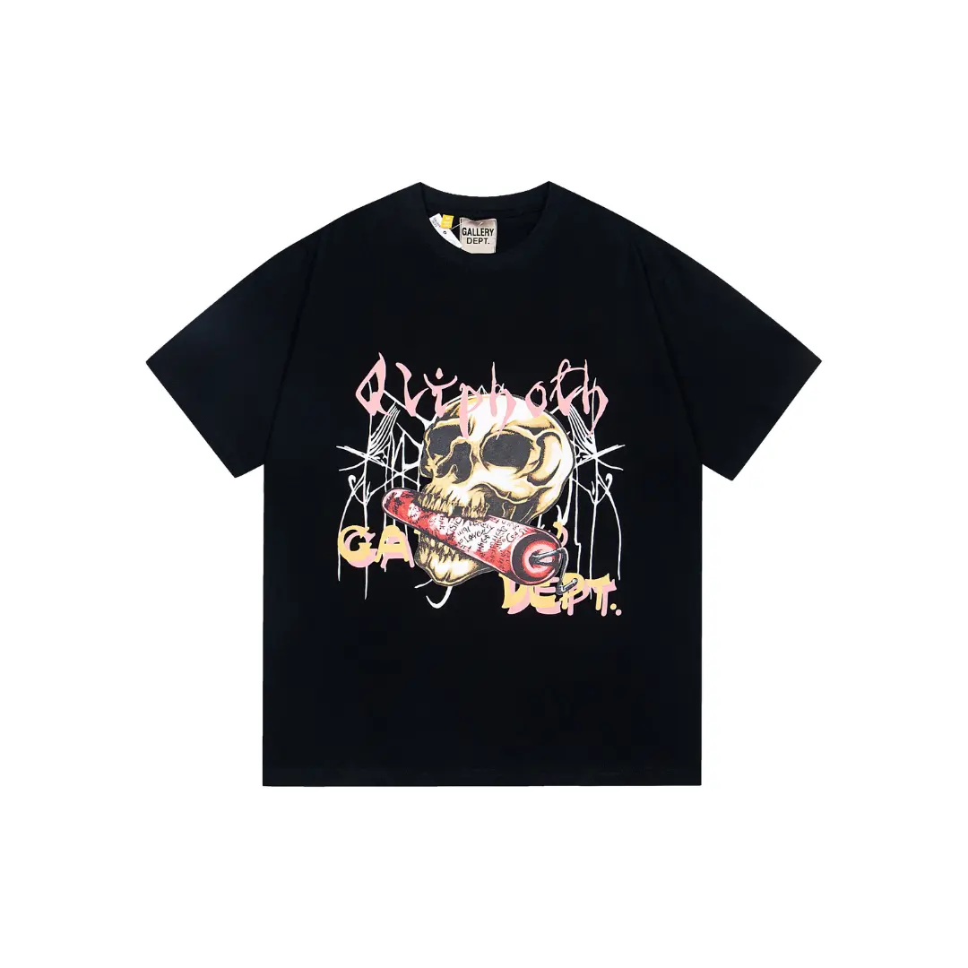 GALLERY DEPT. Tokyo Souvenir Skull Design T Shirt Black