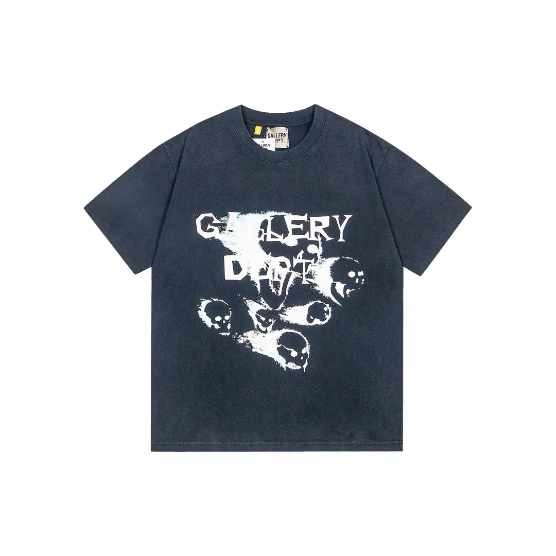 GALLERY DEPT. Tokyo Souvenir Brand Monogram With Design T Shirt Light Black
