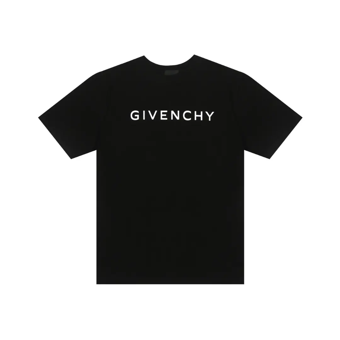 Givenchy T-Shirt Black With Text Logo Design