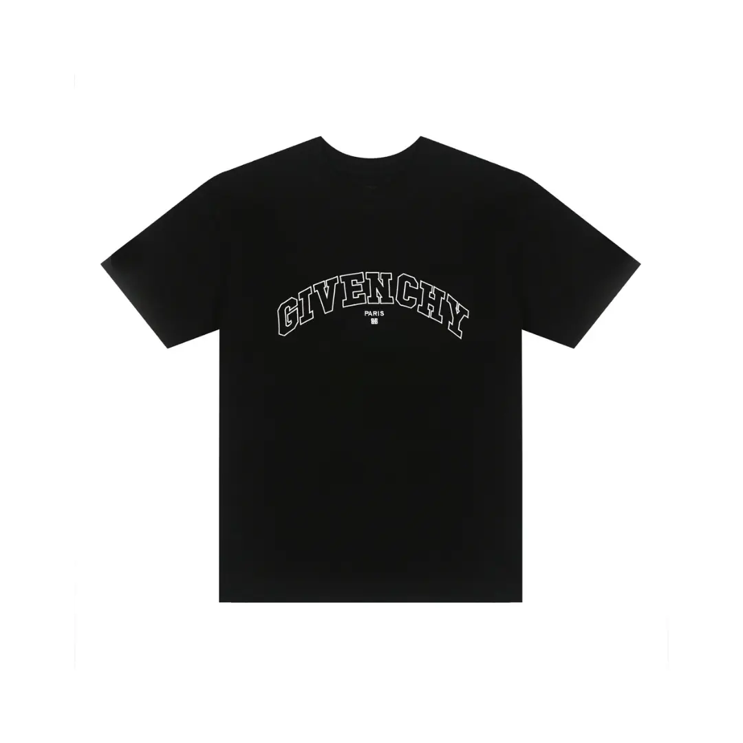Givenchy T Shirt Black Logo Design