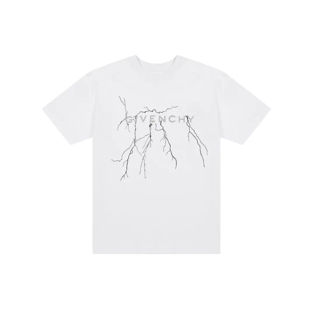 Givenchy T Shirt White With Lighting Effect