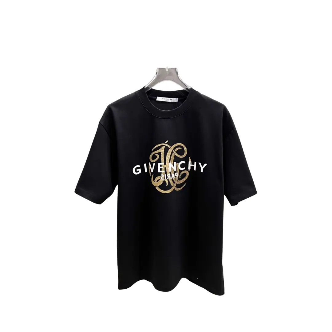 Givenchy Black T Shirt With Monogram Sign