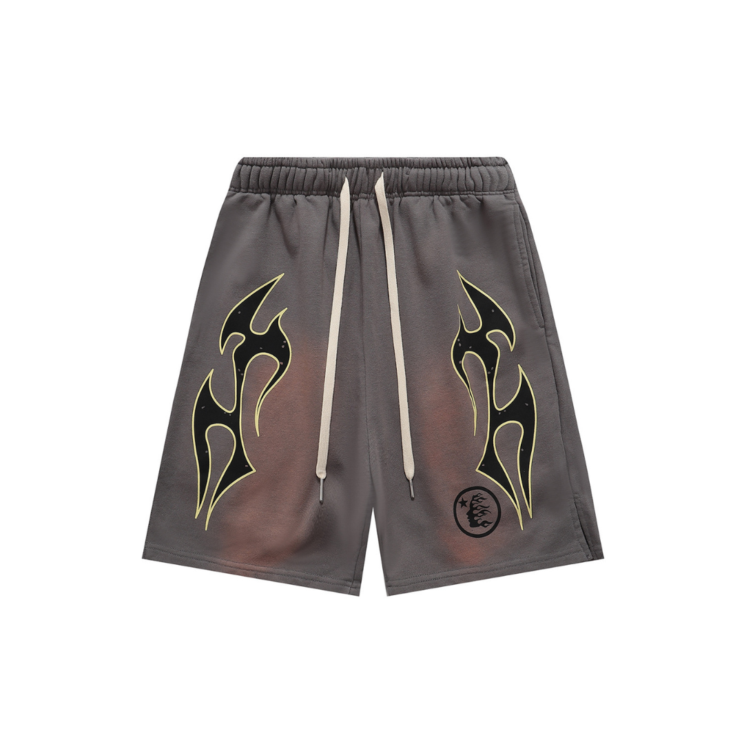 Hellstar Short Dark Gray With Black Stripe