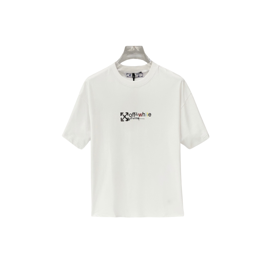 Off-White Logo With Monogram T Shirt White