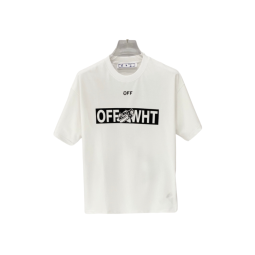 Off-White Black Logo T Shirt White