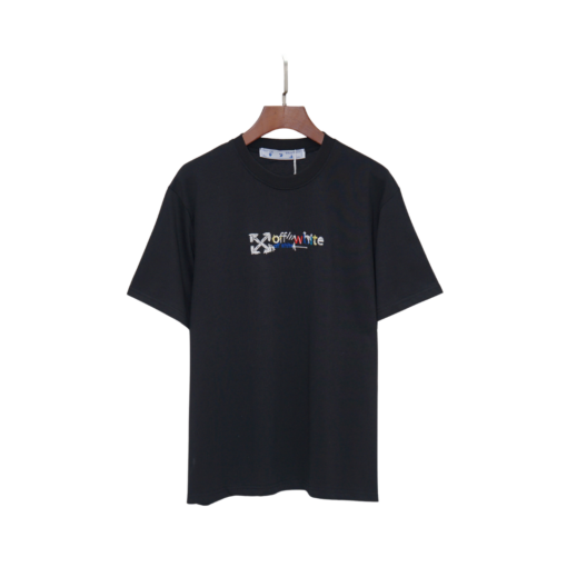 Off-White T Shirt Black With Monogram